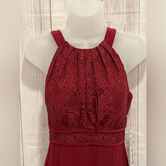 Morgan & Co. Burgundy Sparkle Evening Gown - Juniors 5/6 (NWT) - Picture 1 of 13